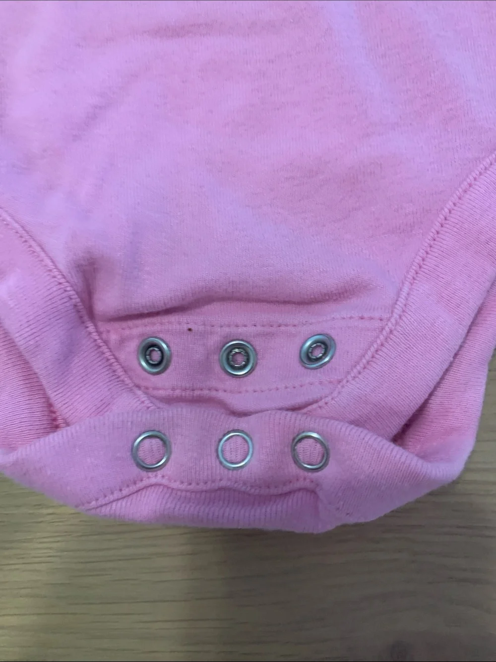 Hanna Andersson 6-12 mo *Organic* pink short sleeve onesie, two snaps option